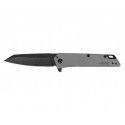 Couteau Misdirect - Lame 76mm - Manche Inox - Clip reversible 