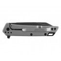 Couteau Misdirect - Lame 76mm - Manche Inox - Clip reversible 
