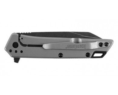 Couteau Misdirect - Lame 76mm - Manche Inox - Clip reversible 