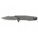 Couteau Ferrite - Lame 84mm - Manche acier - Clip réversible 