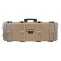 Mallette TAN Beige ABS armes longues 104.5 cm avec mousse pré-découpée 