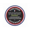 Boite De 25 Cartouches Concorde Defender 9mm Pak 