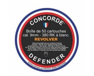 Boite De 50 Cartouches Concorde Defender 9mm - 380 Pk 