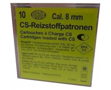 Boîte de 10 cartouches 8mm gaz CS Umarex 