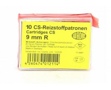 Boîte de 10 cartouches 9mm R gaz CS URAMEX 