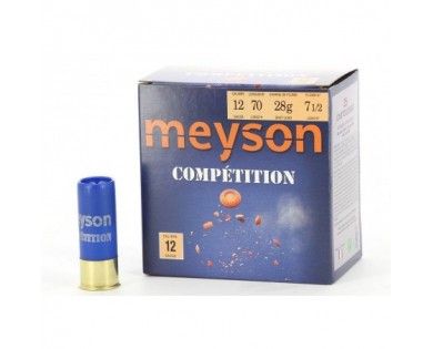 1 boîte de 25 Cartouches Meyson Compétition 28 grammes 7.5 calibre 12 