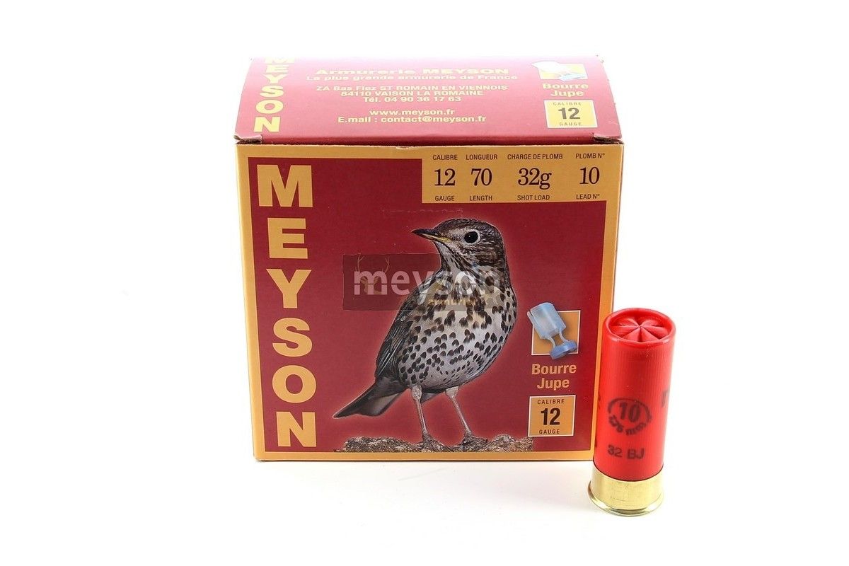 Cartouches Meyson Spécial Grives Bourre à jupe 32 grammes