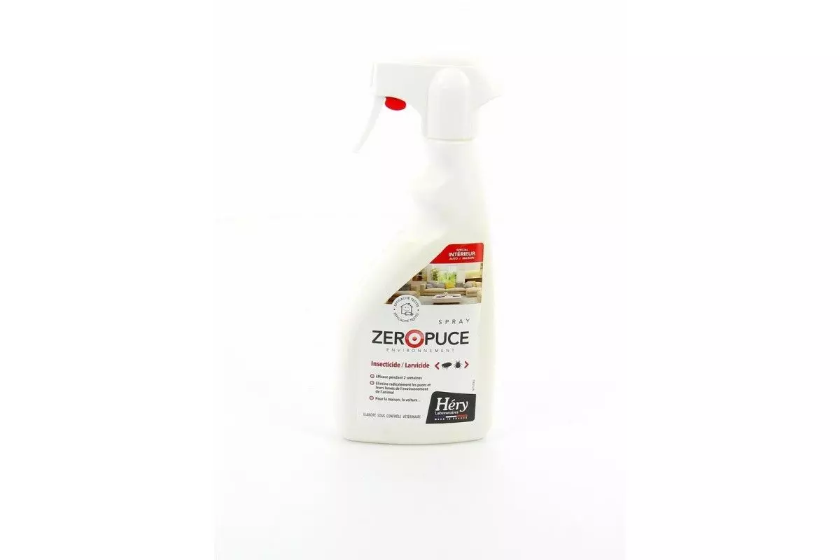 Spray Insecticide Larvicide 500ml Zéro Puce Environnement Hery Laboratoires 