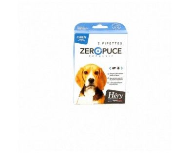 Zero Puce Répulsif Héry Laboratoires pour chien moyen de 10kg à 25kg 