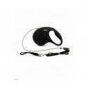 Laisse de taille médium Flexi NOIR 5m de corde 