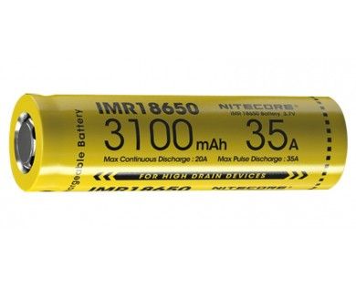Batterie Nitecore 3100 mAh 35A Haute puissance 