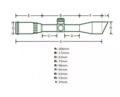 Lunette de tir UTG Mildot illuminée 4-16 x 44 mm 