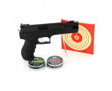 Pack Pistolet Beeman Calibre 4.5mm + 1000 plombs + 100 cibles 