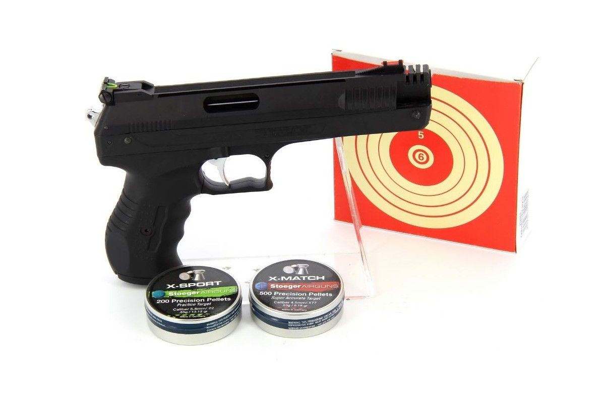 Pack Pistolet Beeman Calibre 4.5mm + 1000 plombs + 100 cible