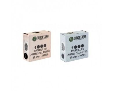 Pastilles autocollantes diam. 15 ou 19 mm 