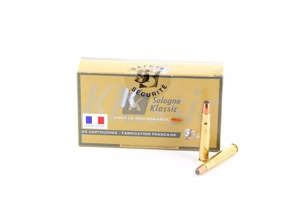 Munitions subsonique Sologne calibre 35 Whelen Core Lock 200 grains - 13 grammes 