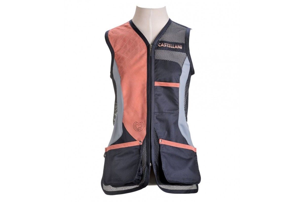 Gilet Castellani Rio Mesh Women bleu marine & rose