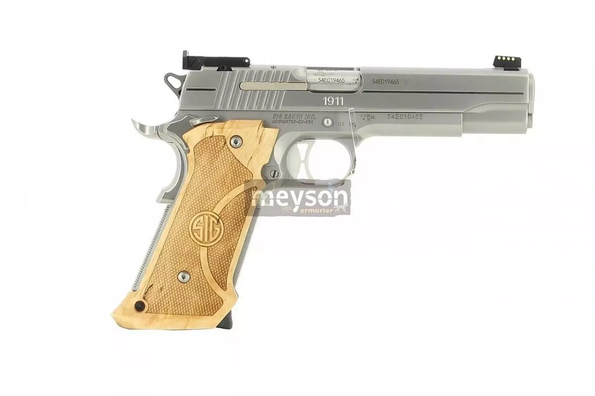 Pistolet Sig Sauer 1911 Stainless Super Target calibre 45 ACP 