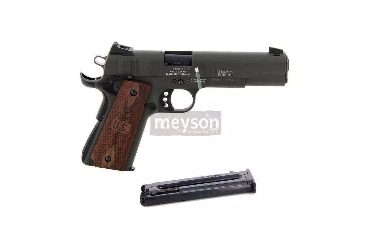 Pistolet Sig Sauer 1911-22 GSR Vert calibre 22 LR 