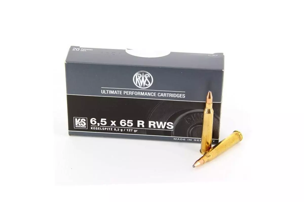 Munitions RWS KS calibre 6,5x65 R – 127 grains 