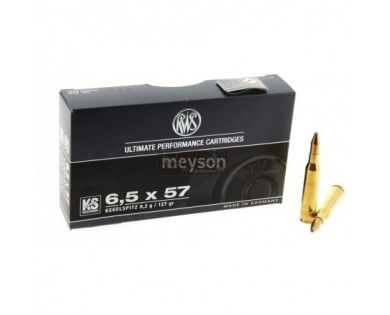 Munitions RWS Calibre 6.5 X 57 Ks 8,2g 
