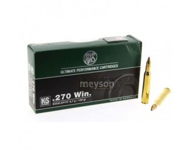Munitions RWS Calibre 270 Win Ks 9.7g 
