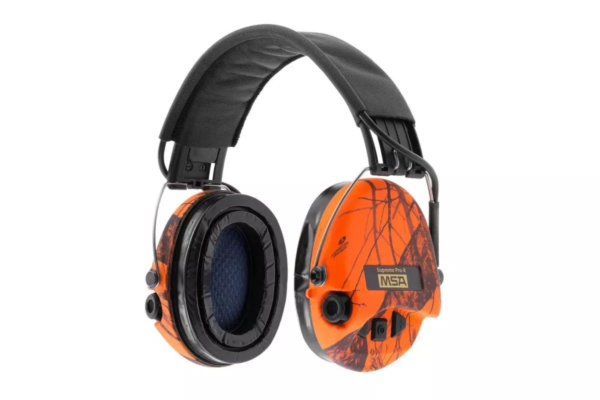 Casque audio amplifié MSA SUPREME PRO X Camo Orange 
