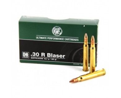 Munitions RWS DK calibre 30 R Blaser – 165 grains 