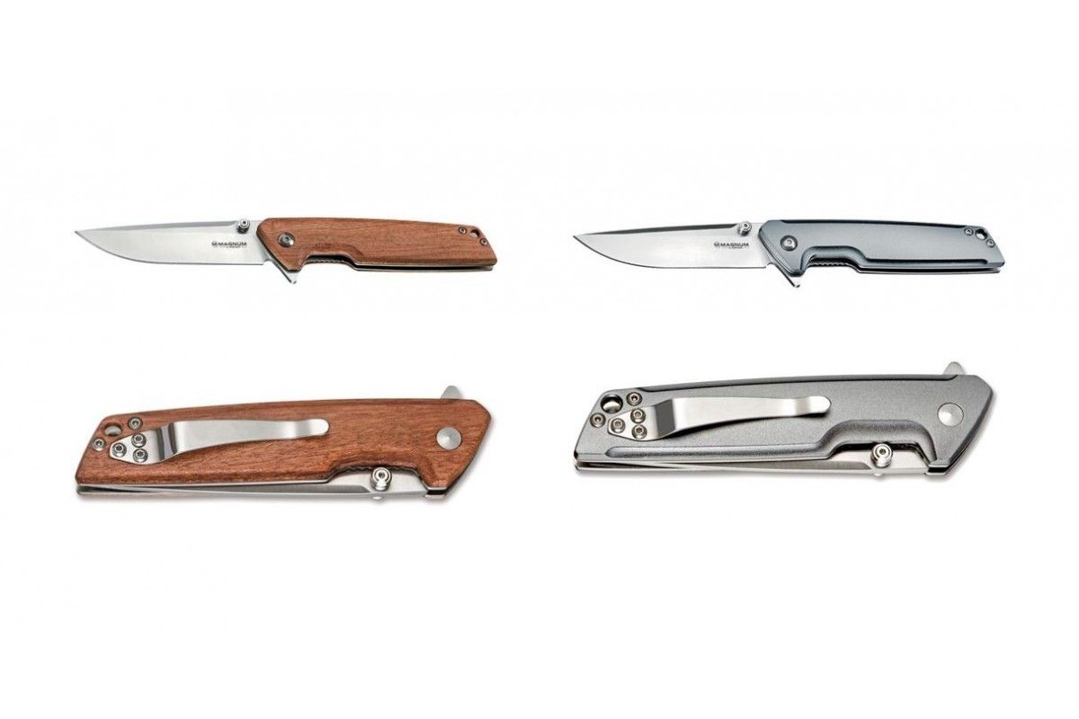 Couteau Straight Brother - Lame 90mm - Manche - Clip