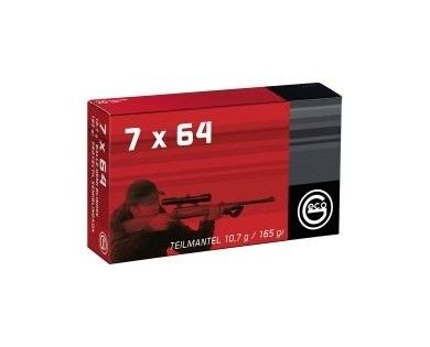 Munitions Geco 7x64 - TM ½ blindée 165 GRAINS 