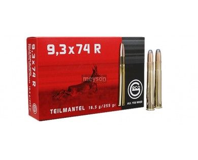 Munitions Geco 9.3 x 74R - 255grs - TM ½ blindée 