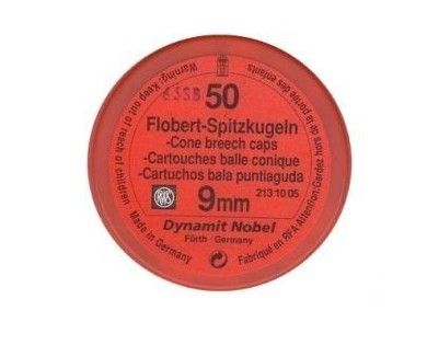 Cartouches balles coniques 9 mm 