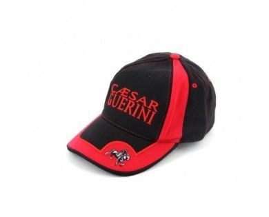 Casquette Caesar Guerini Noire et Rouge 