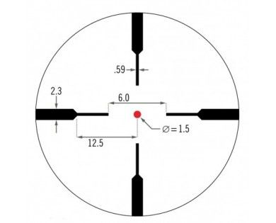Lunette de visée Vortex Crossfire II 1-4x24 