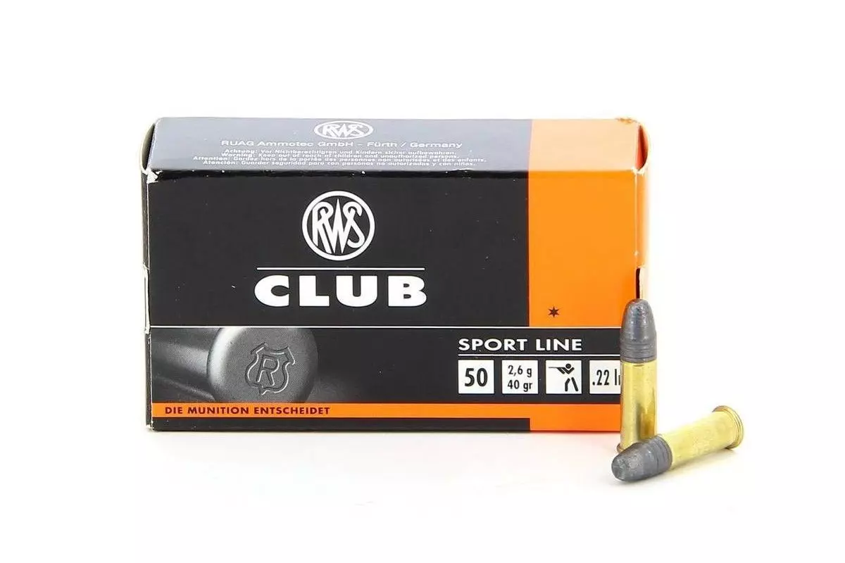 Munitions 22 LR RWS Club 40 grs boîte de 50 