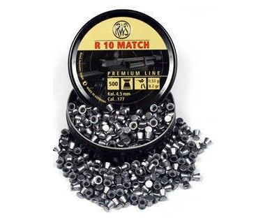 Plombs RWS R10 Match 4,5mm 0,53g 