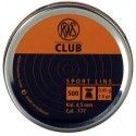 500 Plombs RWS Club Cal. 4,5 mm 