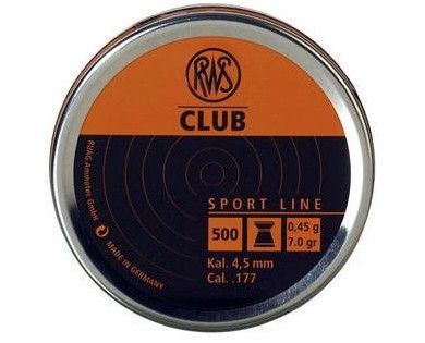 500 Plombs RWS Club Cal. 4,5 mm 