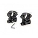 Colliers 25,4 mm Medium AIR FORCE OPTICS pour rail de 21 mm 