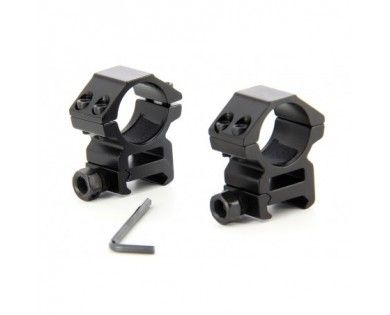 Colliers 25,4 mm Medium AIR FORCE OPTICS pour rail de 21 mm 