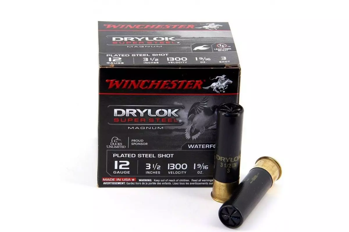 Munitions de chasse Winchester Drylok Super Steel calibre 12/89 