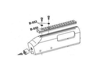 Rail Picatinny + Vis pour Fabarm 