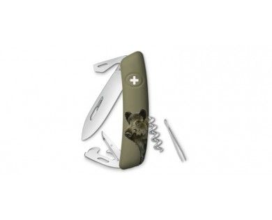 Couteau Suisse SWIZA Edition limitée Sanglier - 11 fonctions 