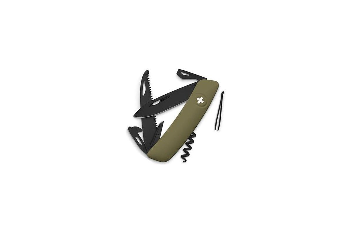 Couteau SWIZA All Black Olive Couteau SWIZA All Black Olive