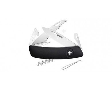 Couteau Suisse Swiza 12 fonctions avec scie - D05 Noir 