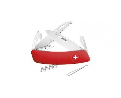 Couteau Suisse Swiza 12 fonctions avec scie - D05 Rouge 