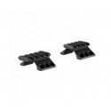 Demi-colliers Picatinny Hawke pour montages 3 vis diamètre 30 mm 