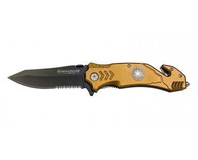 Couteau Magnum Lame 86mm - Manche aluminium - Clip Böker 