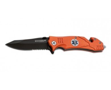 Couteau Magnum Lame 86mm - Manche aluminium - Clip Böker 