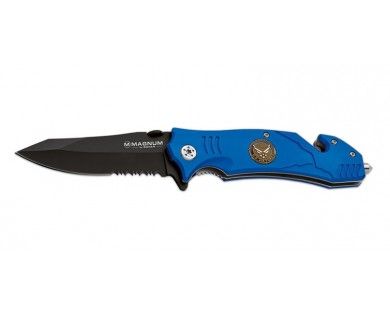 Couteau Magnum Lame 86mm - Manche aluminium - Clip Böker 